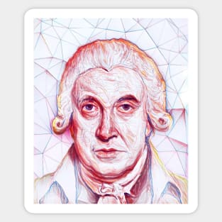 James Watt Portrait | James Watt Artwork Sticker